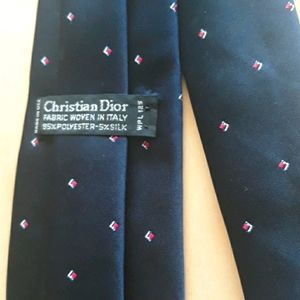 Christian Dior Men's Luxury Diamond Silk Tie